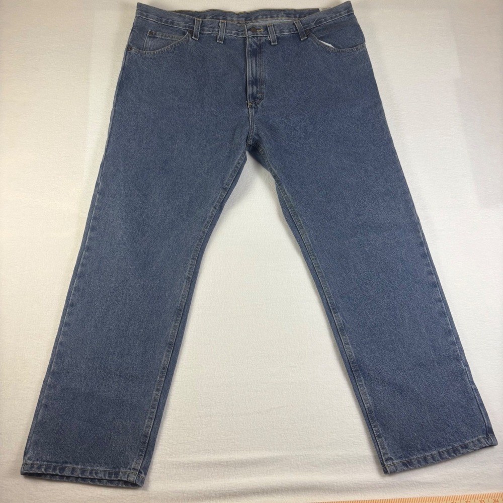 New Wrangler Five Star Premium Regular Fit Mens Blue Jeans 44x30 Medium Wash NWT